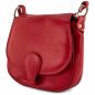 Preview: Damenhandtasche mit Riegel - rot