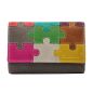 Preview: eltaschi Damengeldbörse Puzzle grau/multi