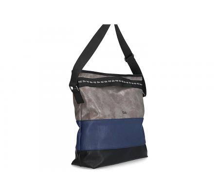 ZIA Damenhandtasche ZR41 schwarz-blau