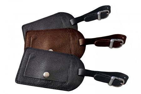 Kofferanhänger-Set 3-teilig schwarz braun