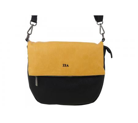 ZIA Damenhandtasche ZK59 gelb schwarz