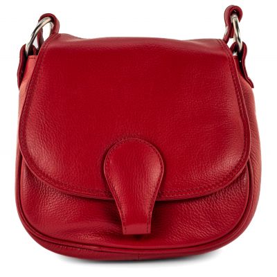 Damenhandtasche mit Riegel - rot
