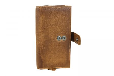 eltaschi Damengeldbörse cognac multi