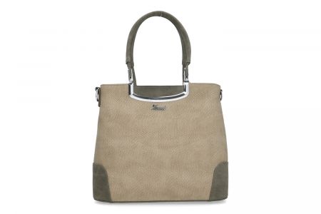 Damenhandtasche 1491-BIS olive-grau