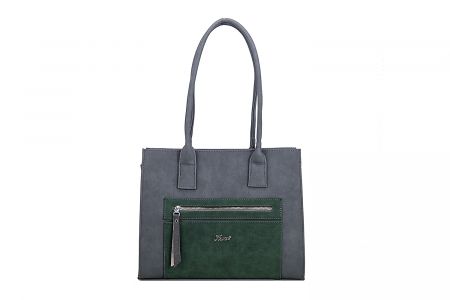Karen Damenhandtasche D335 grau grün