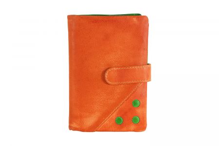 HZ Damengeldbörse orange-grün