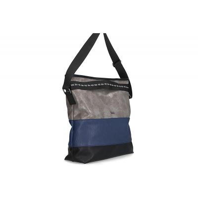 ZIA Damenhandtasche ZR41 schwarz-blau