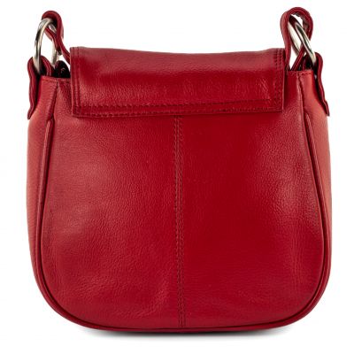 Damenhandtasche mit Riegel - rot